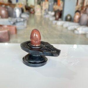Natural Narmadeshwar Shivling with Black Yoni Base