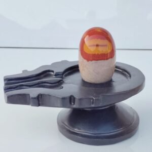 Narmadeshwar Shivling 6 inch Handcrafted Rough Cut